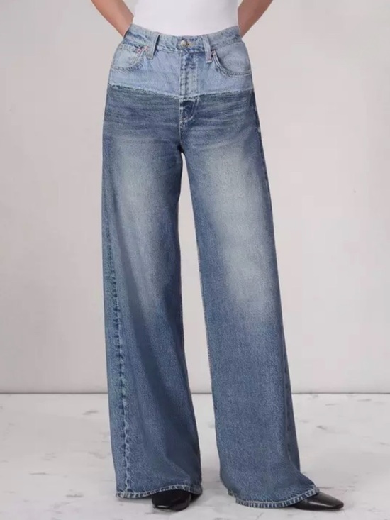 rag & bone Denim - Rag & Bone Miramar Sofie Wide-Leg Pants - Color Antonia - Sweatpant Jeans